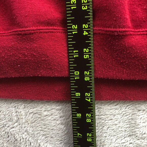 Vintage Womans Sweatshirt Large Crewneck Red Pullover Bird Graphic Print Casual - Picture 4 of 7